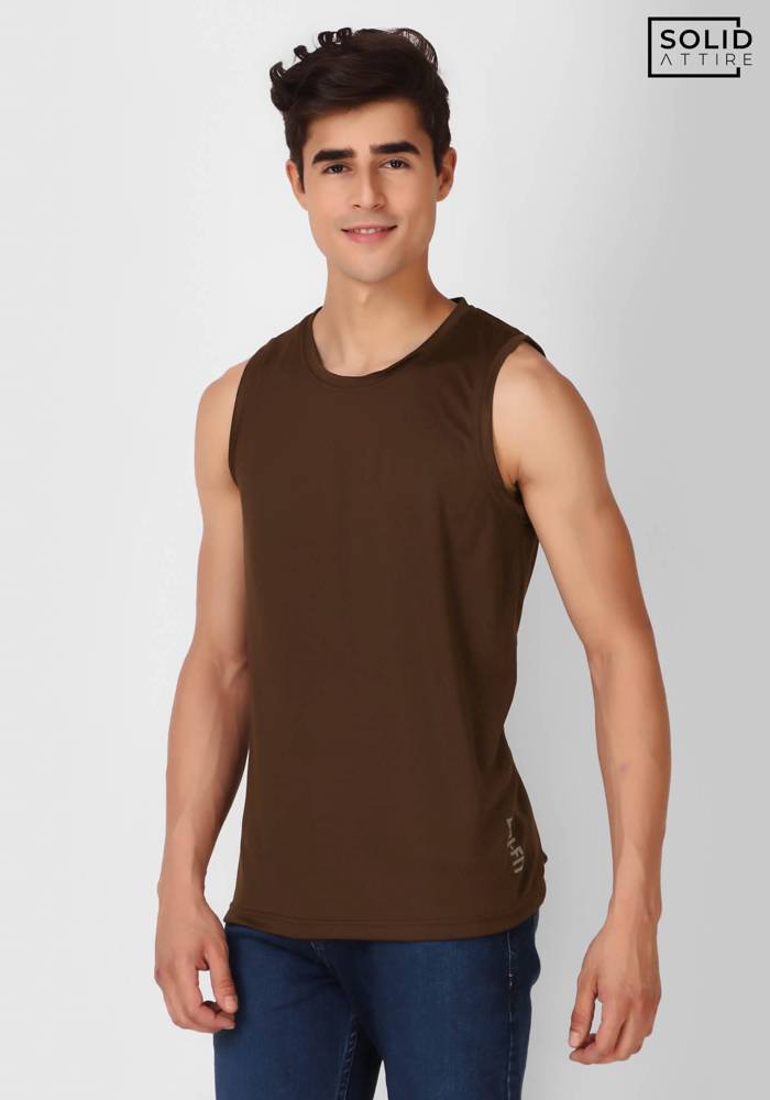 Coffee Solid Dri-FIT Tank Top